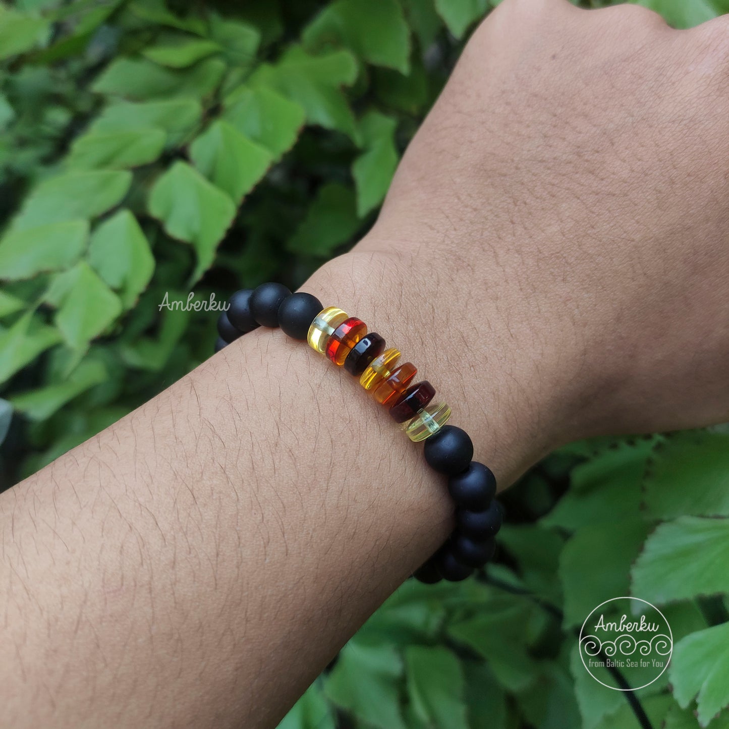 Gelang Dewasa dengan Amber Baltic GC4
