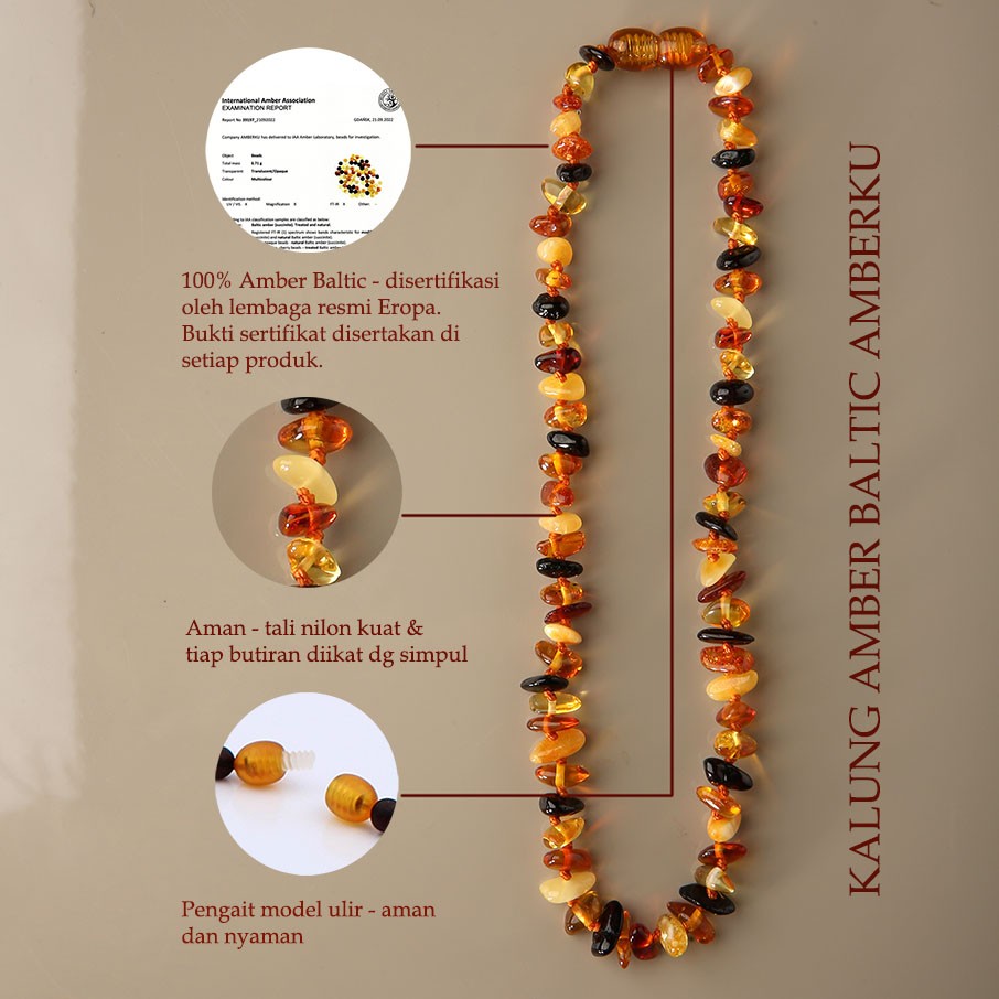 Kalung Amber Dewasa KD19
