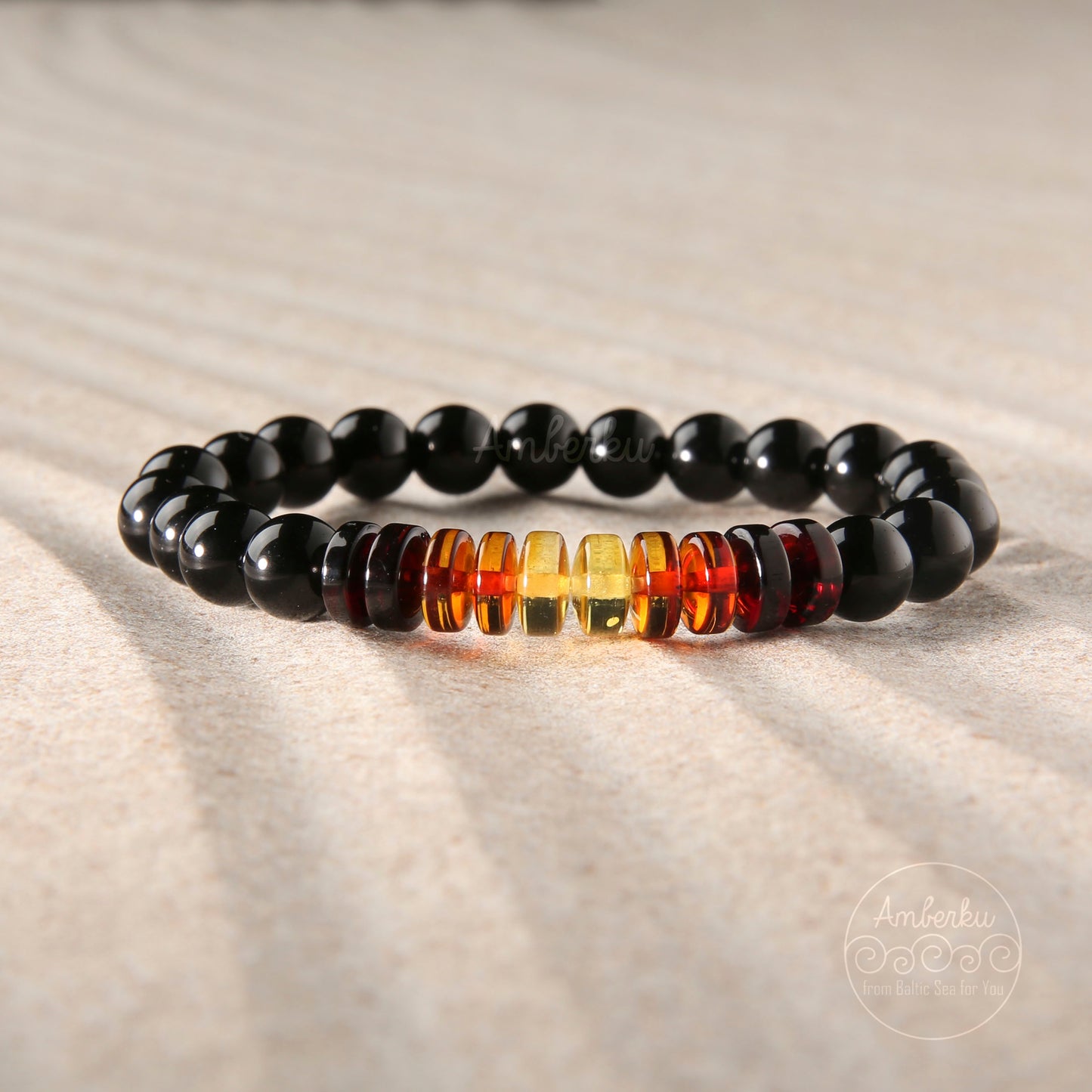 Gelang Dewasa dengan Amber Baltic GC3