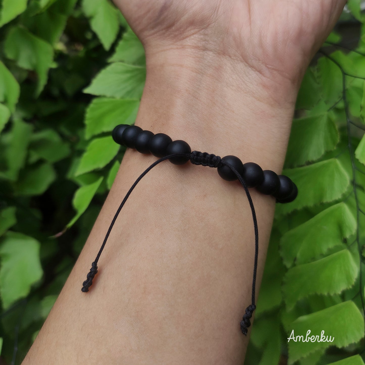 Gelang Tali dengan Amber Baltic GC1