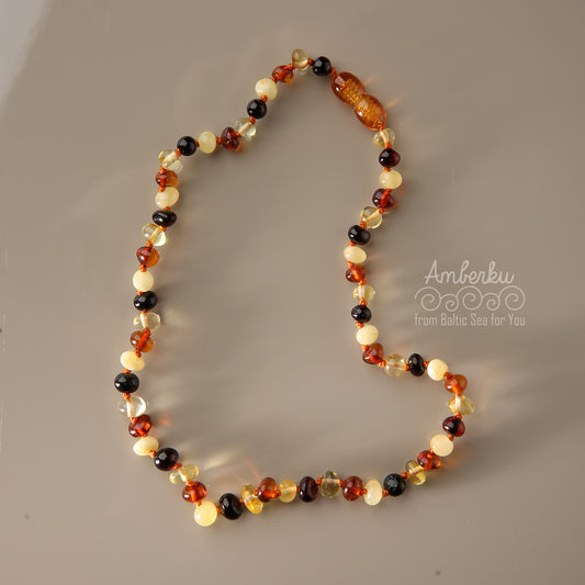 Kalung Amber Baltic Multicolor Anak