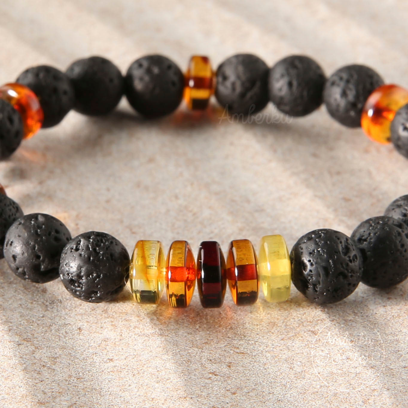 Gelang Dewasa dengan Amber Baltic GC6