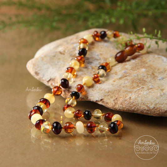 Kalung Amber Anak Multicolor K11AR